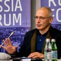 Užsienio reikalų ministro Gabrieliaus Landsbergio ir Michailo Chodorkovskio spaudos konferencija