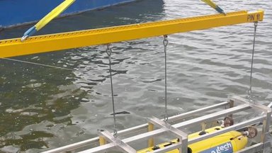 Klaipėdoje išbandytas vandeniliu varomas povandeninis autonominis dronas