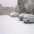 DELFI.TV žiūrovo video: sniegas Londone