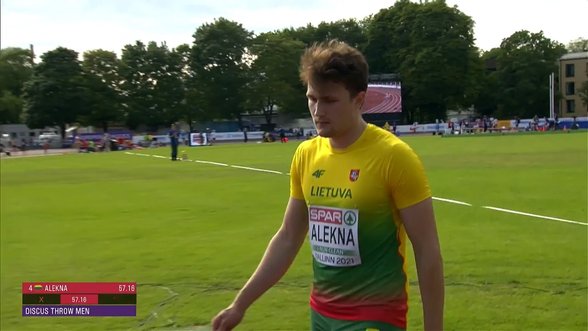 Kovos dėl medalių: jaunasis disko metikas Alekna pateko į Europos U23 čempionato finalą