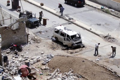 Per sprogimą Sirijoje žuvo septyni žmonės