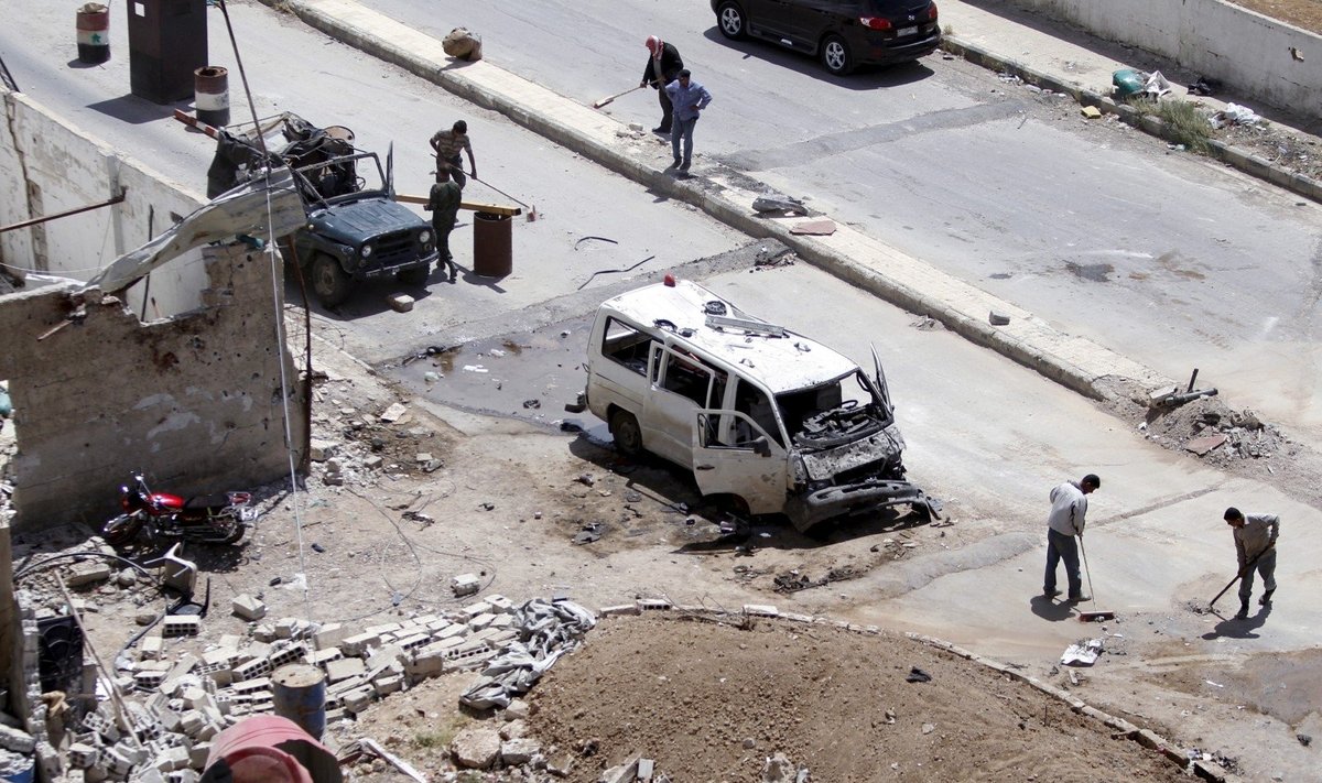 Per sprogimą Sirijoje žuvo septyni žmonės
