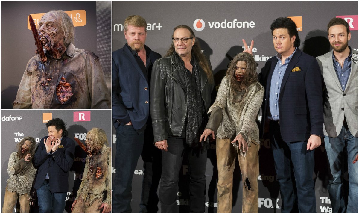 Serialo „The Walking Dead“ žvaigždės bei zombiai viešėjo Madride