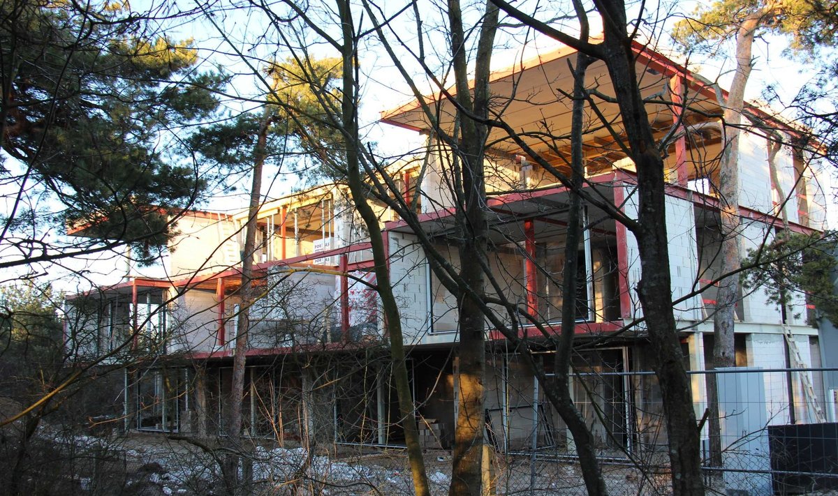 Klaipėdoje, Melnragėje, daugiabučio namo statyba
