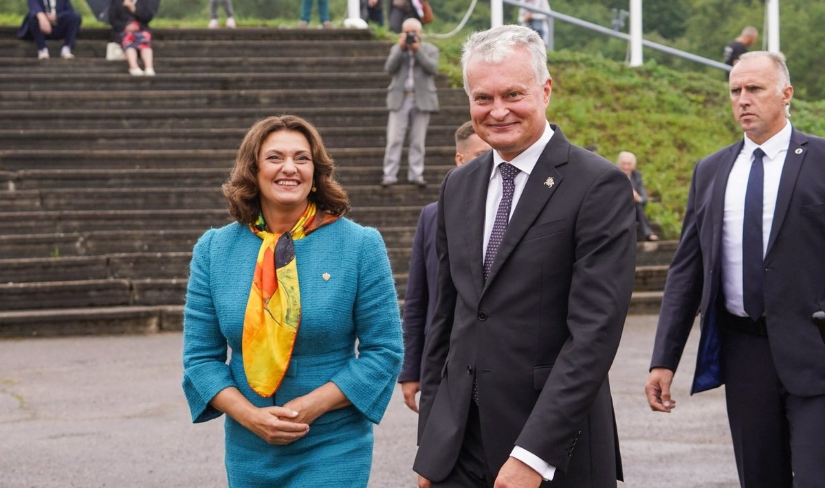 Lietuvos tremtinių, politinių kalinių ir Laisvės kovų dalyvių sąskrydyje „Su Lietuva širdy“. Prezidento kanceliarijos nuotr.