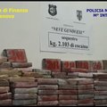Italijoje konfiskuota didžiausia per ketvirtį amžiaus Ispanijai skirta kokaino siunta