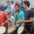 Gatvės muzikos dieną Vilniuje – tradicinė masinė būgnų improvizacija