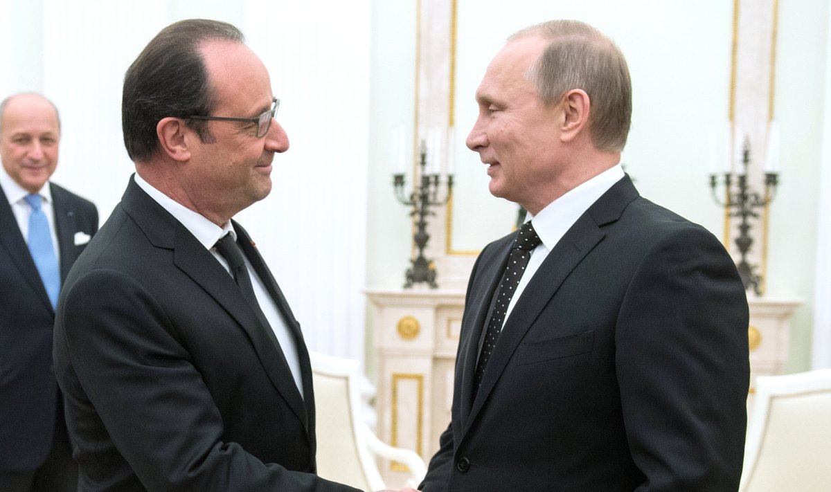 F. Hollande'as ir V. Putinas
