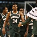 NBA naktis: netekties sukrėsti „Celtics“ nerado priešnuodžių sužvėrėjusiam G. Antetokounmpo