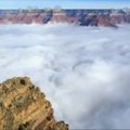 Nufilmuota Didžiajame kanjone susidariusi debesų inversija