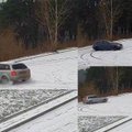 Sniegas gyvenimą apsunkina ne visiems – tyčia automobilio slydimą provokuojantys vairuotojai kone muša rekordus policijos suvestinėse