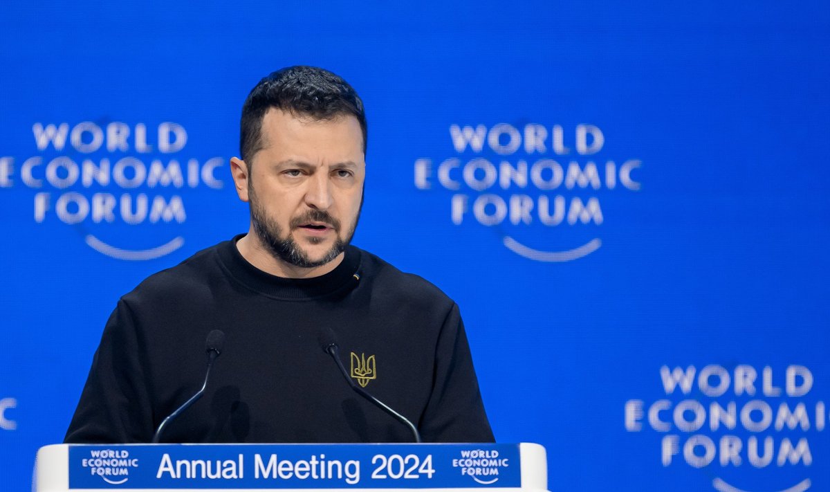 Volodymyras Zelenskis Davoso forume