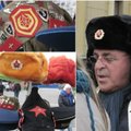 Turistai pageidauja ušankų ir šalikų su užrašais „Galingoji Sovietų Sąjunga“