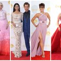 „Emmy“ viešnių stilius: klaikiausios suknelės, elegancijos pliūpsnis ir duoklė raudonai spalvai