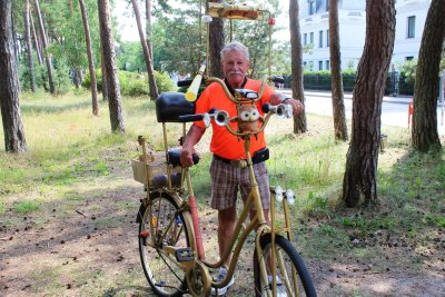 67 metų palangiškis Algimantas patobulino dviratį