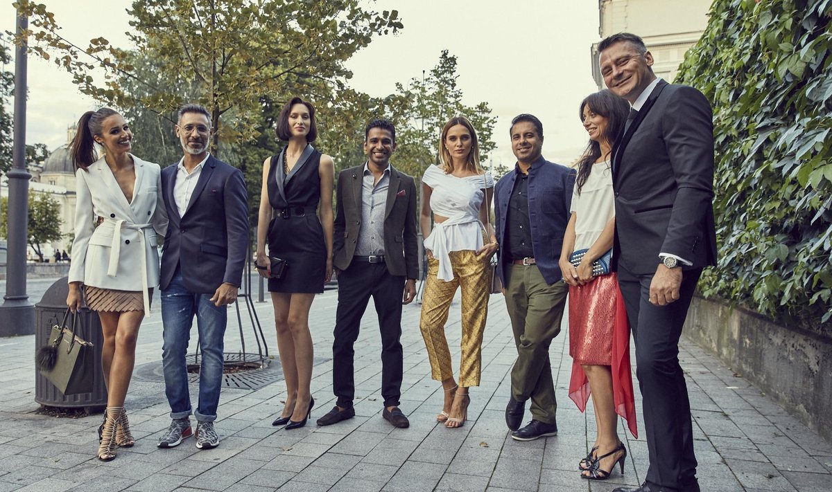 U.Kasera with fashion designers and top Lithuanian fashion models