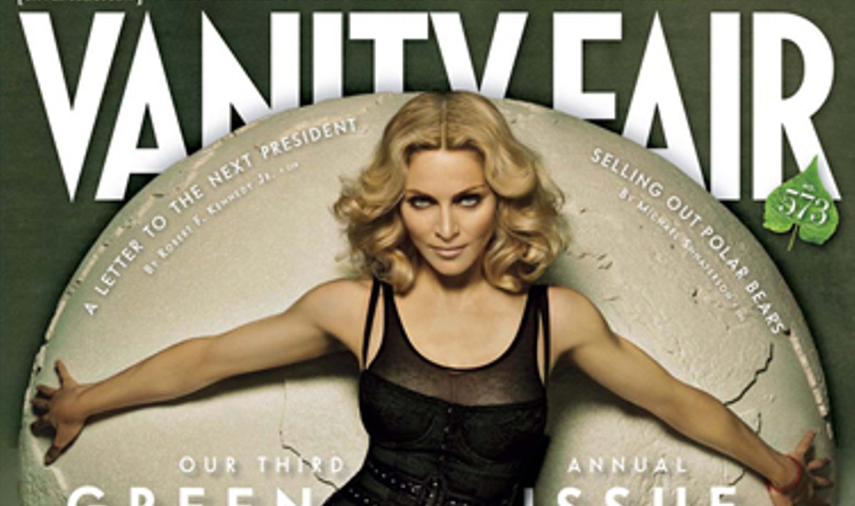 Madonna žurnalo "Vanity Fair Green Issue" viršelyje