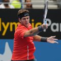 ATP turnyro Sidnėjuje favoritas J. M. Del Potro žengė į aštuntfinalį