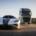 Kaip sunkvežimis metė iššūkį vienam greičiausių pasaulyje superautomobiliui