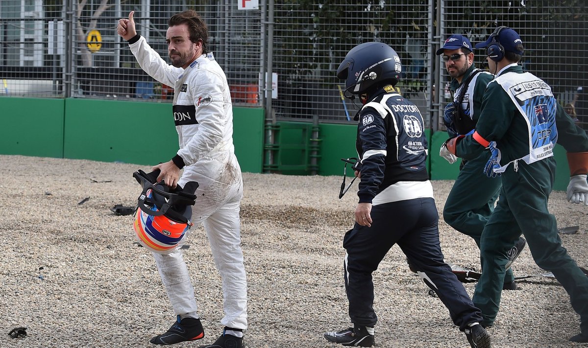 Fernando Alonso avarija