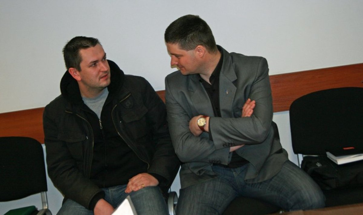Liudvikas Vasiliauskas (kairėje) ir Vytenis Šlenys