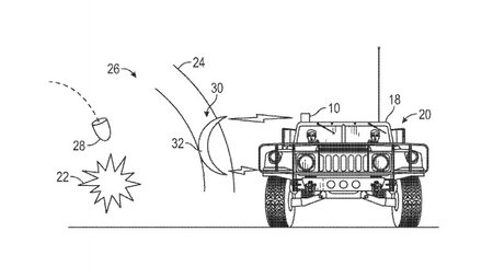"Apsauginio šydo" patento aprašymas ("Boeing" iliustr.)