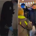 Moteriai į pilvą spyrusio Rusijos policininko atsiprašymo versija subliuško iškart