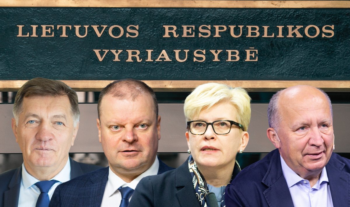 Algirdas Butkevičius, Saulius Skvernelis, Ingrida Šimonytė, Andrius Kubilius. 