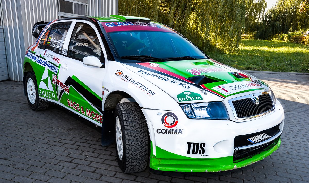 R. Čapkauskas persėdo į Škoda Fabia WRC automobilį