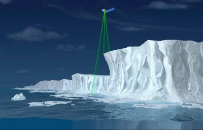 Antarktidos tyrimai atliekami ir iš kosminių palydovų. Asociatyvi iliustr.