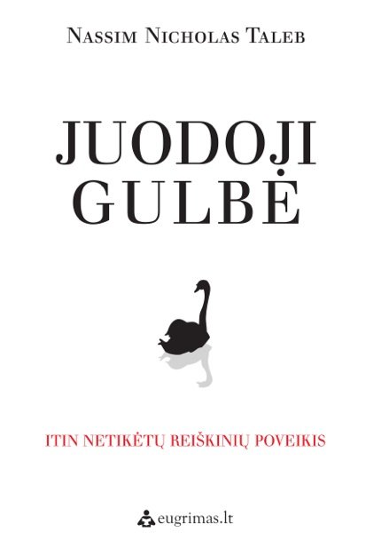 N.N. Talebo knygos Juodoji gulbė viršelis