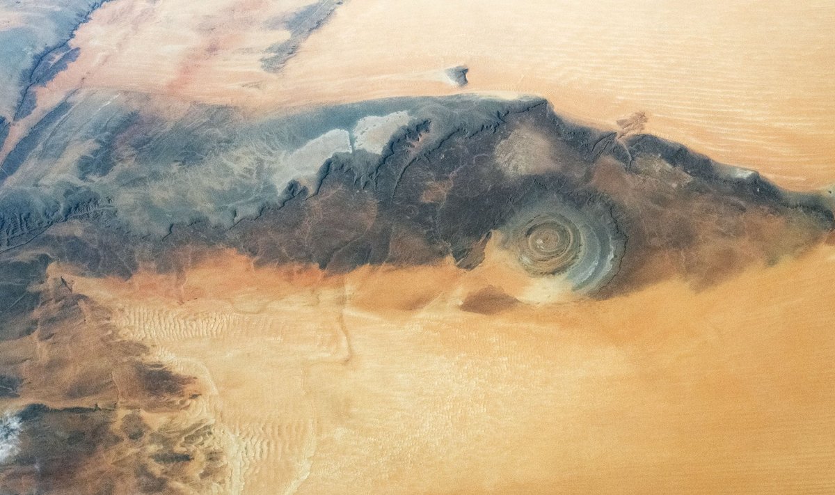 Sacharos akis. Ričato struktūra Mauritanijoje.