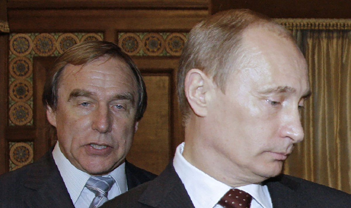 Sergei Roldugin and Vladimir Putin