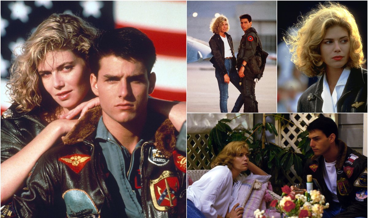 Kelly McGillis ir Tomas Cruise'as filme „Top Gun“