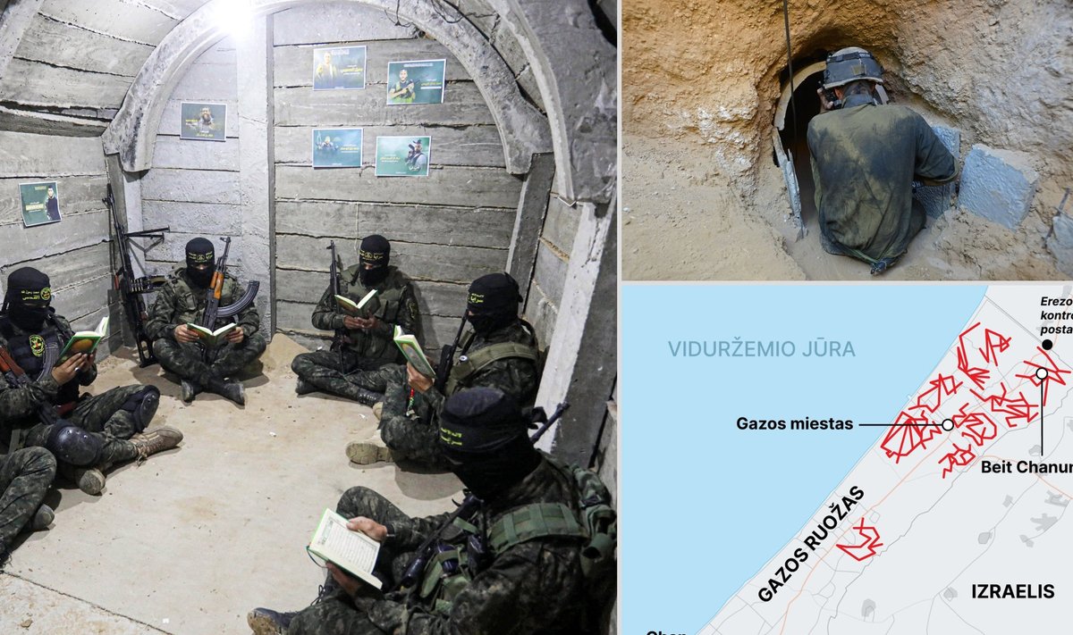 "Gazos Metro" vadinama tunelių sistema po Gazos Ruožu – didžiulis iššūkis Izraelio sausumos pajėgoms