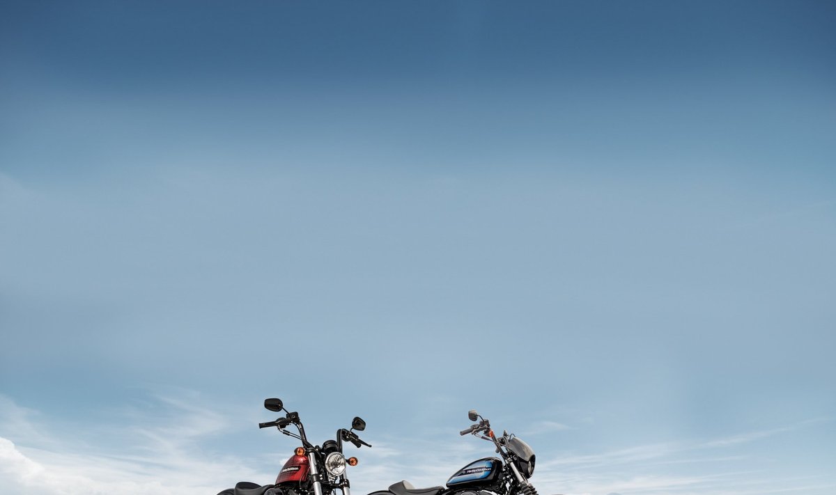 "Harley-Davidson Iron 1200" ir "Harley-Davidson Forty-Eight Special"