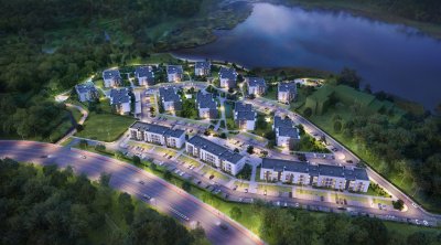 Projekto Gilužio rivjera vizualizacijos