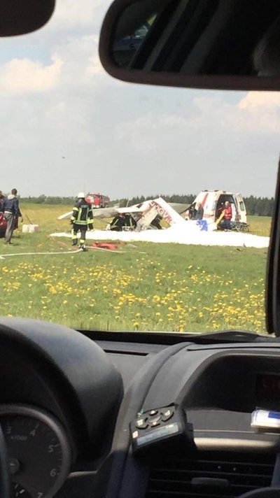 Biržuose nukrito lėktuvas