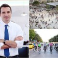 Albanijos sostinės meras turi patarimų, kaip iš miesto iškrapštyti automobilius