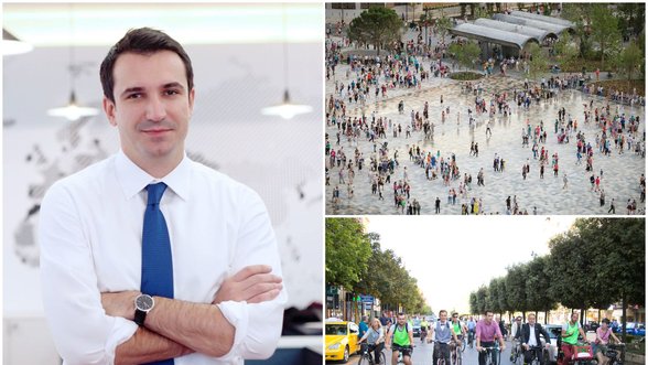 Albanijos sostinės meras turi patarimų, kaip iš miesto iškrapštyti automobilius