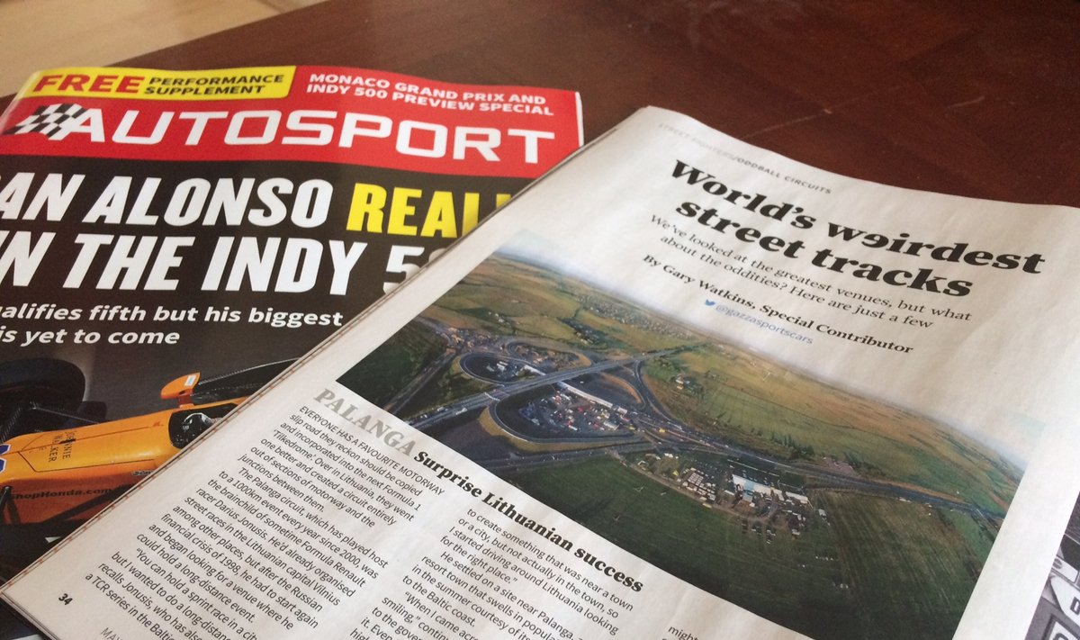 Žurnalas "Autosport" rašo apie lenktynes Palangoje