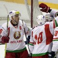 Trijų įvarčių deficitą panaikinę Baltarusijos ledo ritulininkai liko treti