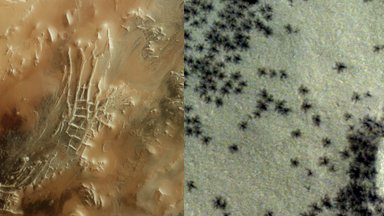 Marso paviršiuje kosminis zondas užfiksavo intriguojančius objektus – vorus primenančius darinius ir į senovinį miestą panašią struktūrą
