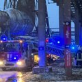 Gaisro Kaune metu sudegė 150 kg acetilceliuliozės tirpalo: nelaimė neigiamo poveikio aplinkai neturėjo