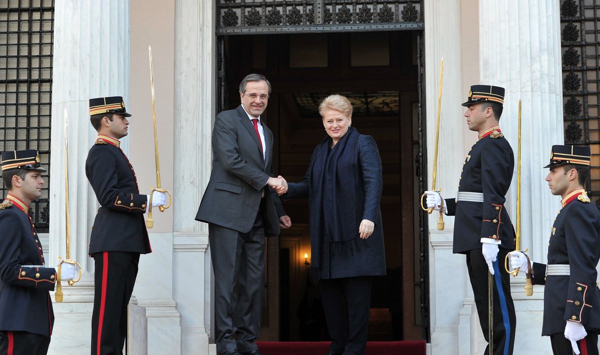 Dalia Grybauskaitė, Antonis Samaras
