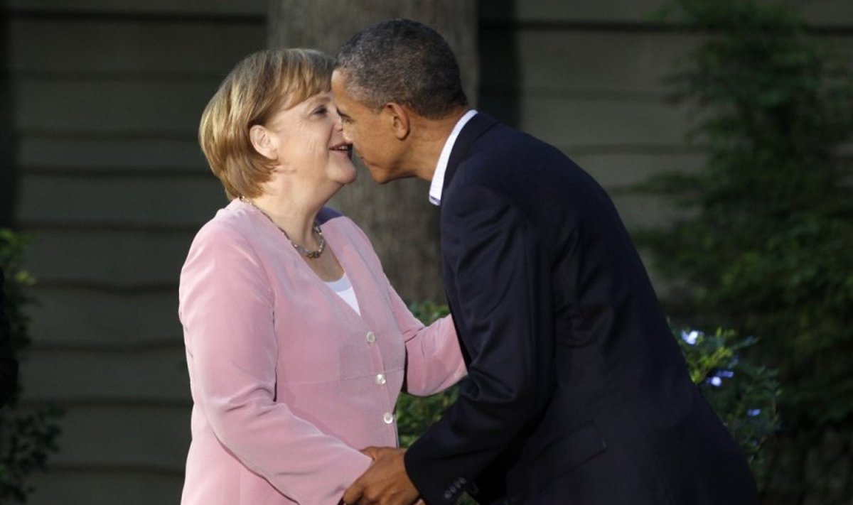 Angela Merkel ir Barackas Obama