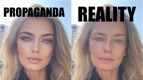 Supermodelis Paulina Porizkova piktinasi: instagramas pašalino jos įrašą apie Rusiją, kaltina cenzūra