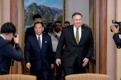 Kim Yong Cholas, Mike'as Pompeo