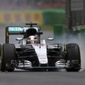 Australijos GP: penktadienio pirmose treniruotėse grečiausias buvo L. Hamiltonas