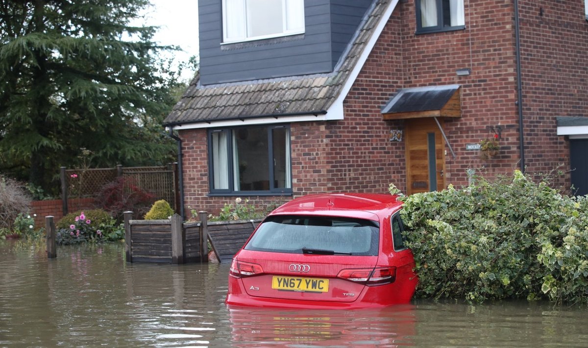 Potvynis šiaurės Anglijoje